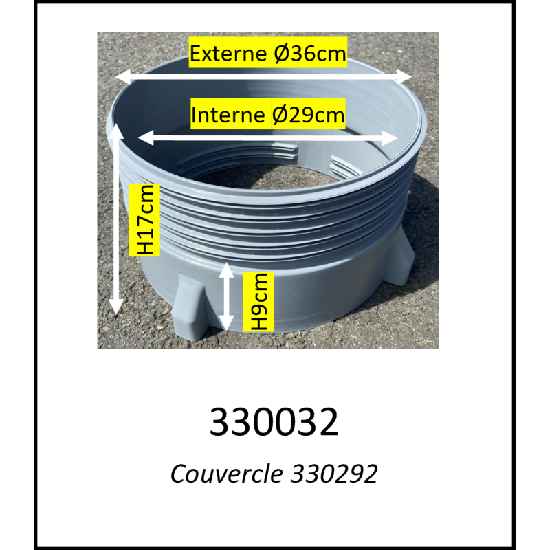 Kit de pré-filtre externe (polyphosphate / charbon / 1 μm) avec
