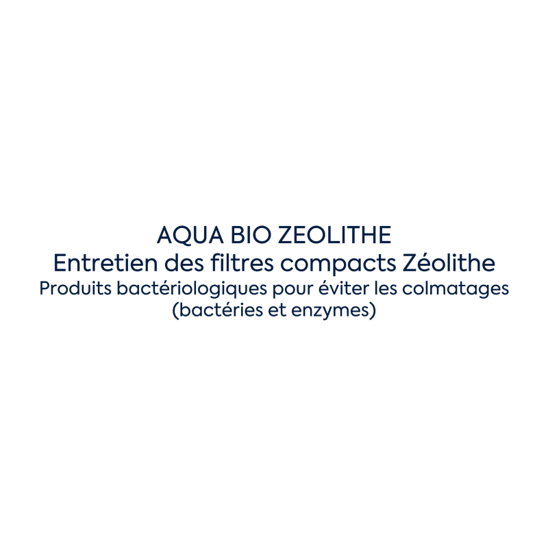 Aqua Bio Filtre Compact Zeolithe - Produits bactériologiques pour éviter les colmatages