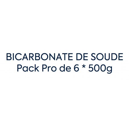 Bicarbonate de soude Pack PRO DE 6 X 500g