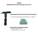 Rallonge de clé 6 pans injectée serrure V2 ECOFLO-2