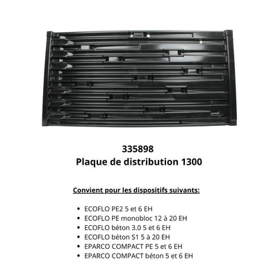 Plaque de distribution 1300