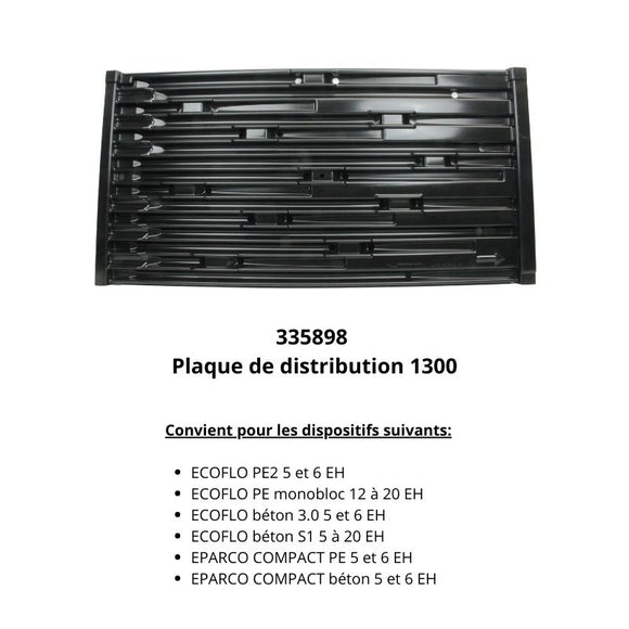 Plaque de distribution 1300