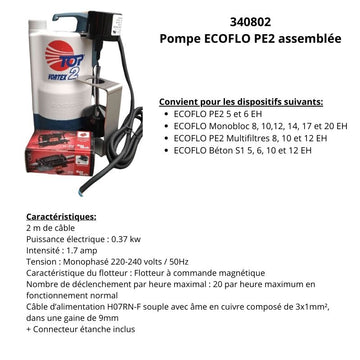 Pompe de refoulement filtre compact Premier Tech