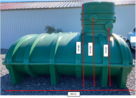 Récupérateur eau de pluie 6000 litres à enterrer-réhausse 600 Franco de port