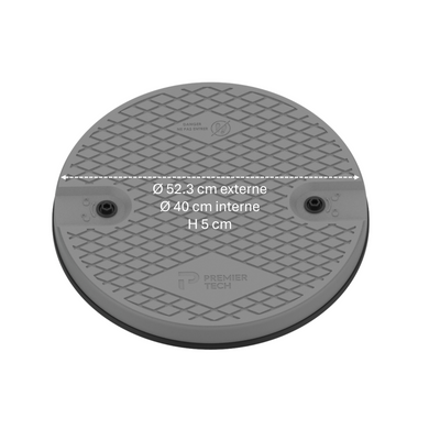 Couvercle PE Injecté D400 Gris - Version 2025 - 0