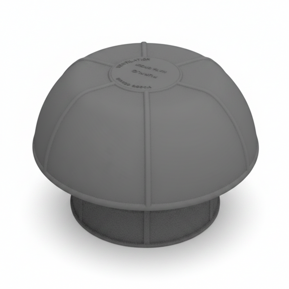 Chapeau de ventilation simple D100 ardoise