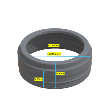 Réhausse D400 H150 rotomoulée - 0