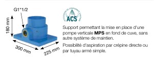 support pour pompe calpeda e-mpsm