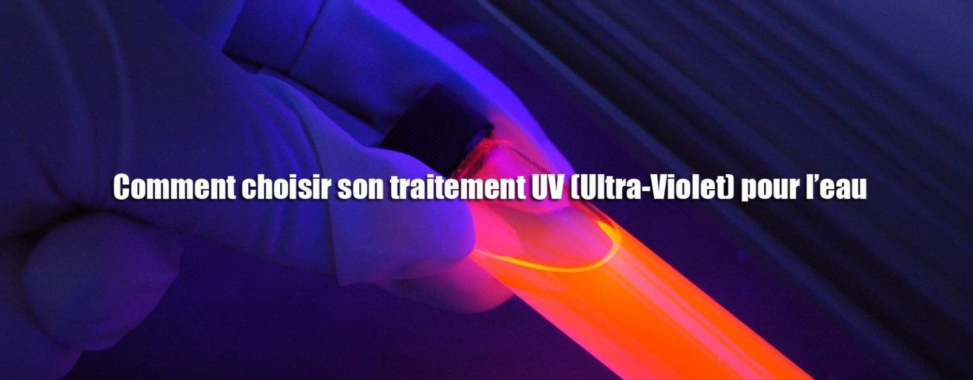 Traitement de l'eau par UV